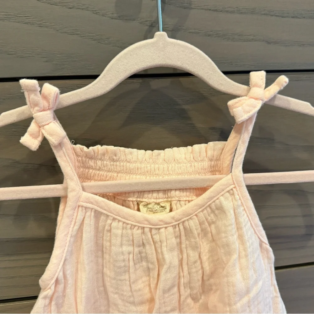 Baby Gap Girl’s Organic Cotton Gauze Tank Dress w Bloomers - 12-18 Months - Picture 5 of 9